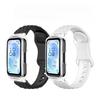 Microwave Pattern Solid Color Strap+PC Case for Huawei Band 11/11pro Soft Silicone Sports Watch Strap for Huawei Band 11/11pro