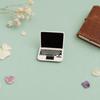 Model Mini Laptop pentru Casuța de Păpuși, Figurină Realistă de Notebook Miniatural, Accesorii de Decor pentru Biroul, Studiu, Sufrageria Casuței de Păpuși