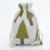 10pcs Cartoon Printing Multicolor Natural Cotton linen Wedding Children's Travel Supplies Cosmetic Sundries Storage gift Bags