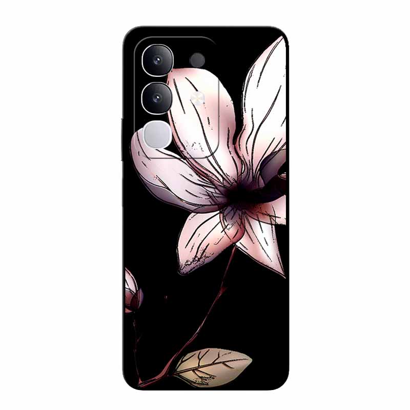 3D Emboss Case For Vivo Y300T V2445EA Relief Emboss Soft Silicone Covers For VIVO Y300t 2025 TPU Relief Emboss Funda Flower Capa