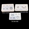 DIY Silicone Epoxy Mold for Cat Paw, Moon & Star Geometric Pendant