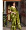 Indian Women Saree Designer Party Wear Sari Pakistani Bollywood Cotton Crepe Saree