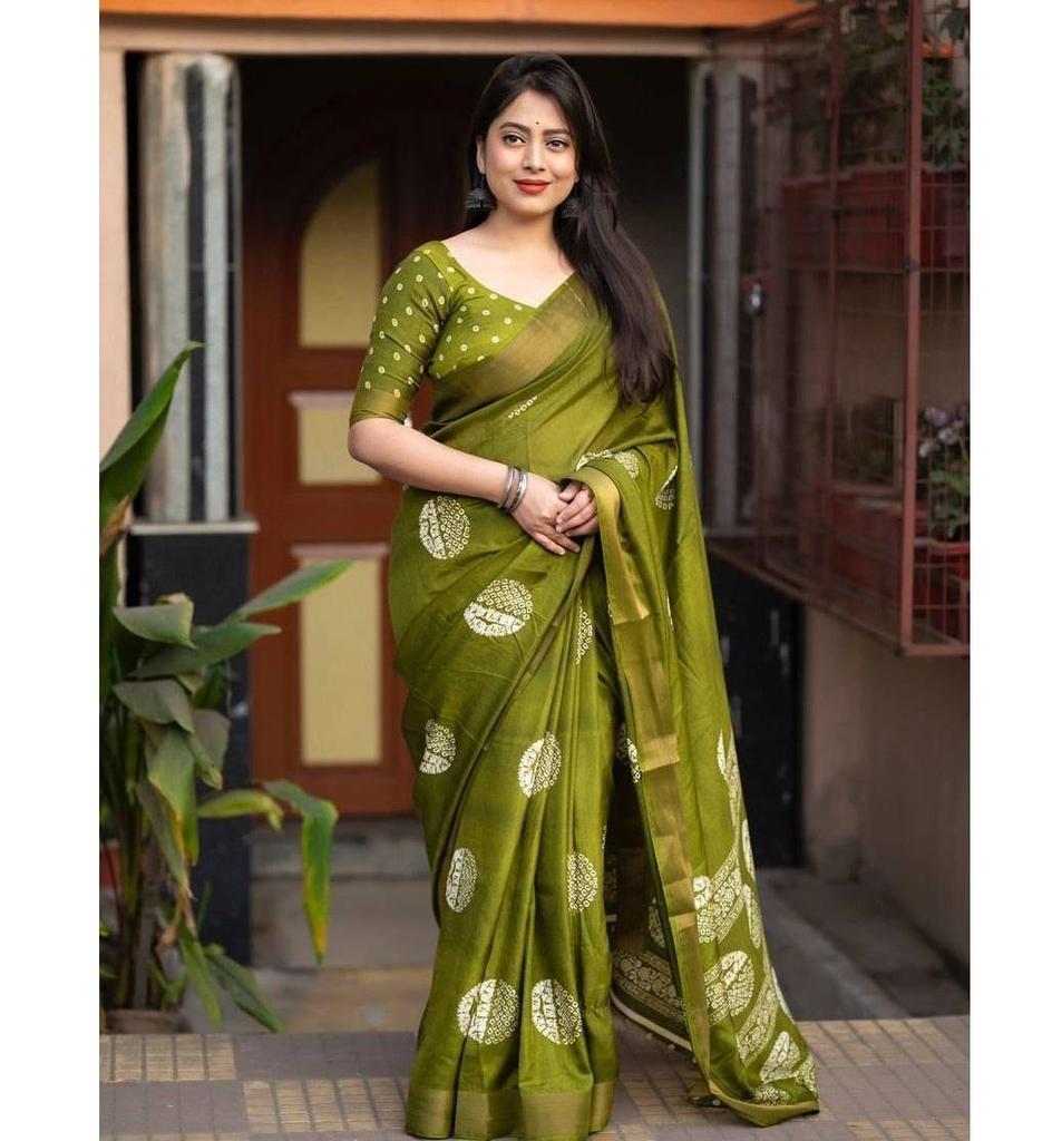 Indische Damen Saree Designer Party Wear Sari Pakistanisch Bollywood Baumwolle Krepp Saree