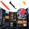 16 Pcs Fuse Puller Tool, Mini Plastic Fuse Removal Tools, Car Fuse Puller Extraction Tools, Car Fuse Pull-Out Tools for Automotive Car Boat