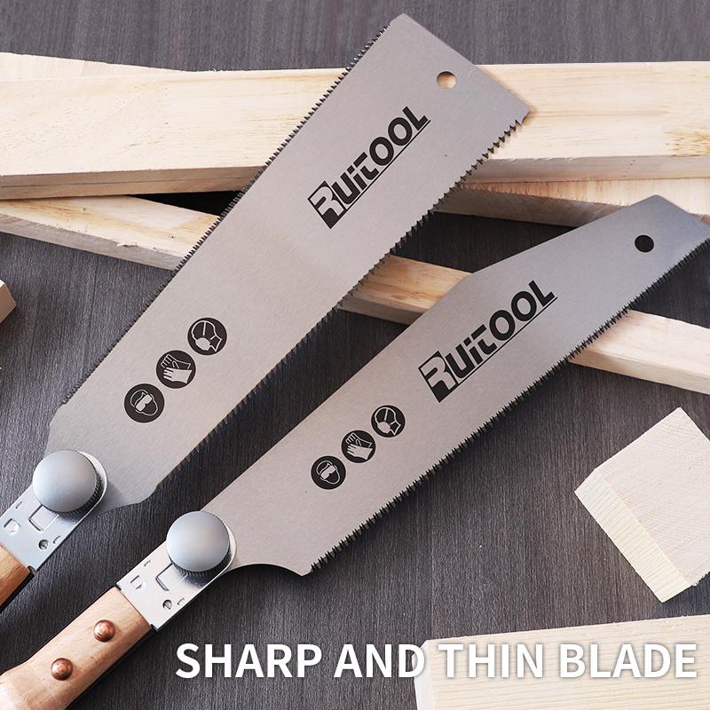 1 st Japanse Handzaag 3-Rige Tanden Trekzaag SK5 Staal Verzonken Zaag met Antislip Handvat Vervangbaar Blad voor Houtbewerkingsgereedschap