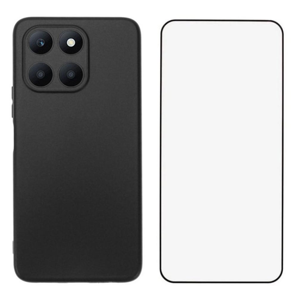 

Серия WANLONFENG MS для Honor X6b 4G Чехол из ТПУ Матовая крышка с защитной пленкой A