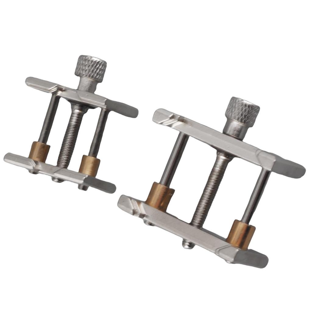 2 st Klockverksklämma Aluminiumlegering Boett Skruvstädshållare Justerbara Reparationsverktyg