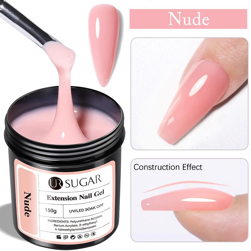 UR SUGAR Quick Nail Extension Gel 150g Großes Nachfüllflüssigkeit für Nagelkunst – Stark Langlebig Einfach anzuwenden