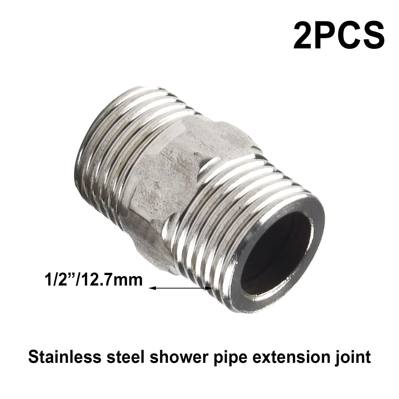 1/2inch To 1/2inch Shower Hose Extension Male Thread Hex Nipple Union 304 Stainless Pipe Fitting Connector Coupler Water Oil Air China Mainland