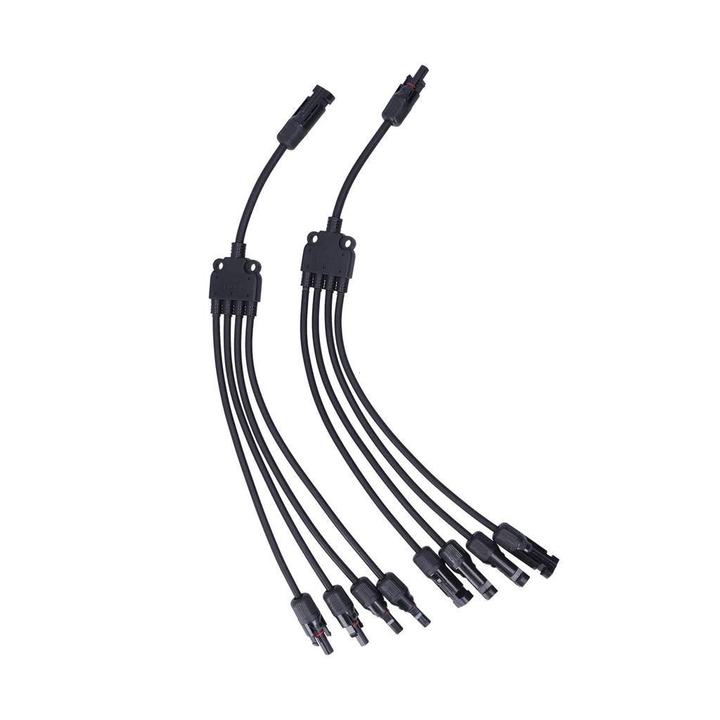 Solar Panel Connector 4 Branch Y Type Parallel Connector Solar Panel Extension Cable PV Wire Adapter
