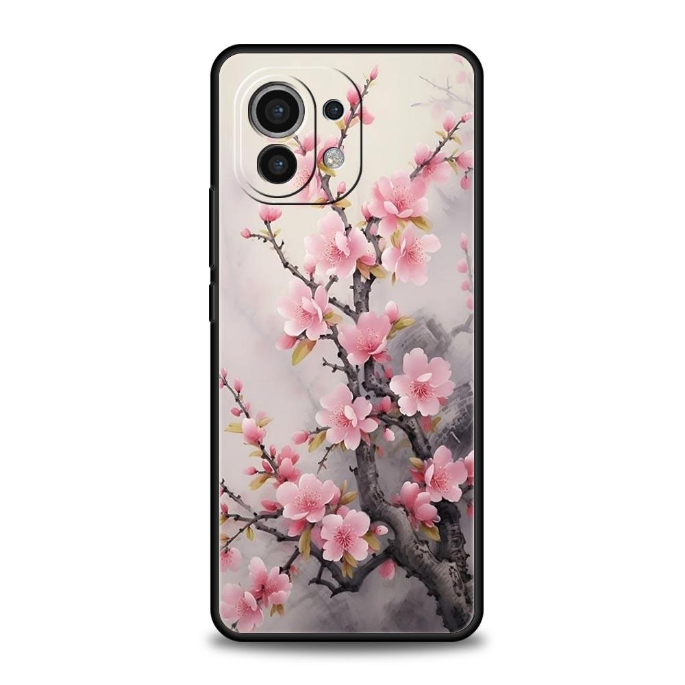 Cherry Blossom Tree Phone Case For Xiaomi 14 13T 12T Pro 12 13 11 Ultra Mi Note 10 Lite 10T 5G 11X Pro 11T 11i 9T Silicone Cover