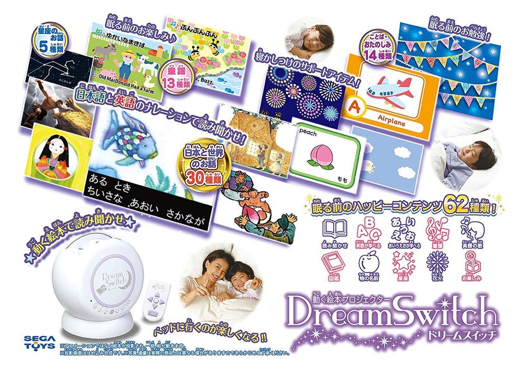 SEGA TOYS Moving Picture Book Projector Dream Switch Toy Awards 2019 Comunicare Categoria Jucării Excelență Secure Digital [Japan Award]