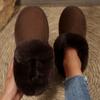 2025 Autumn & Winter New Style - Platform Snow Boots Ankle-Length Solid Color Suede Warm Outdoor Women's Cotton Shoes