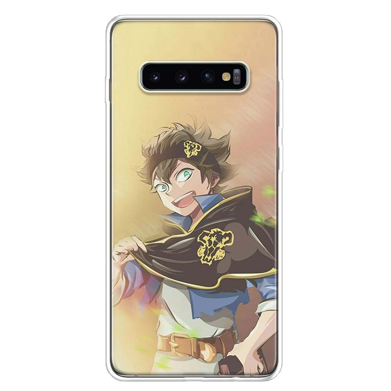 Manga Anime Black Clover Hülle Handyhülle Für Samsung Galaxy S10 Plus S20 FE S21 S22 Ultra S10E S9 S8 + S7 Edge J4 Gehäuse Schale Samsung S10