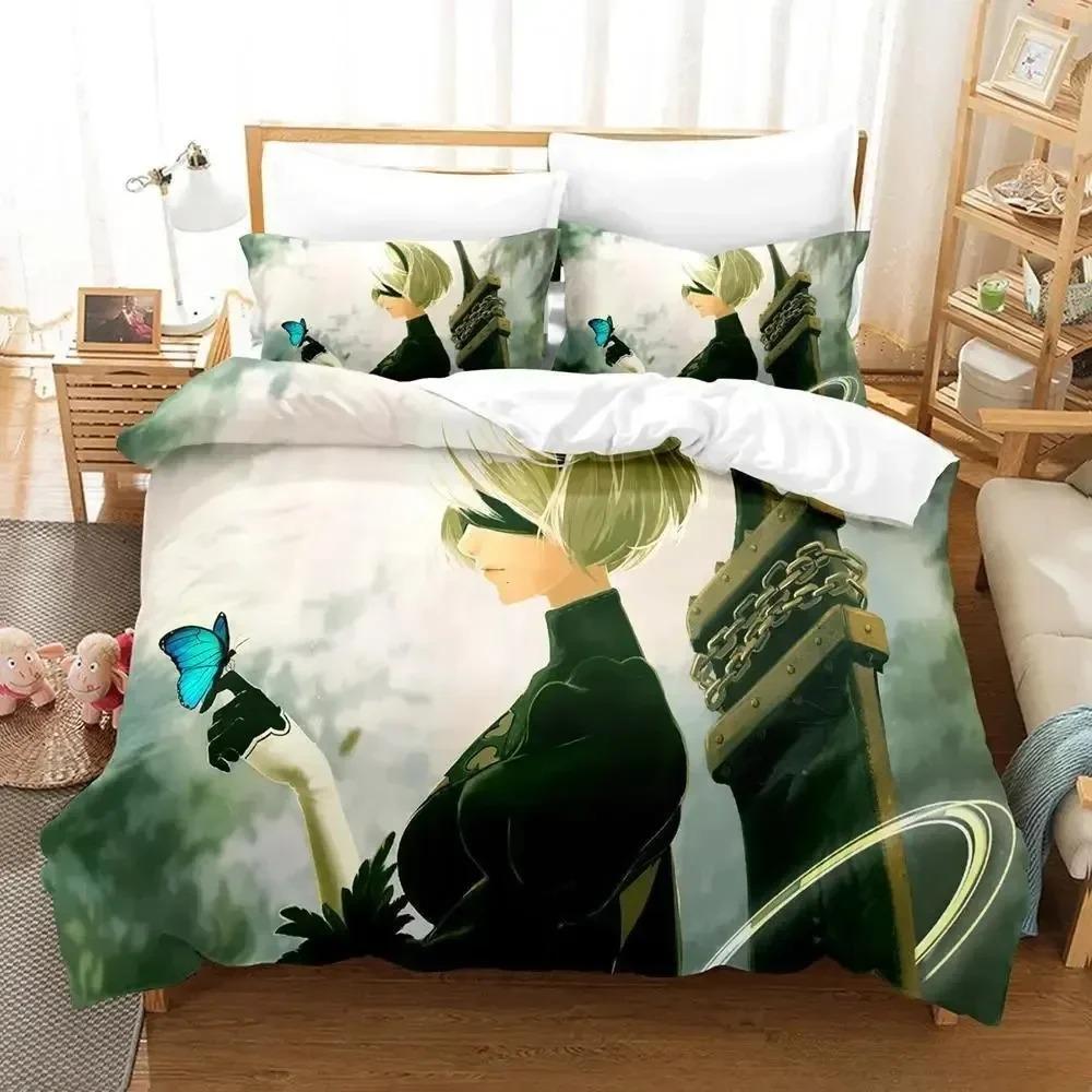 Nier Automata Bedding Set For Bedroom Soft Modern Bedspreads Comefortable Kids Duvet Cover Quilt Cover And Pillowcase