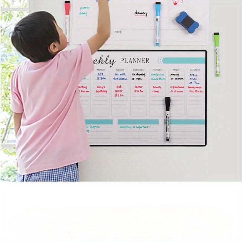 6PCS/1set magnetic dry wipe whiteboard 42x30cm small magnet refrigerator message board suitable for kitchen refrigerator