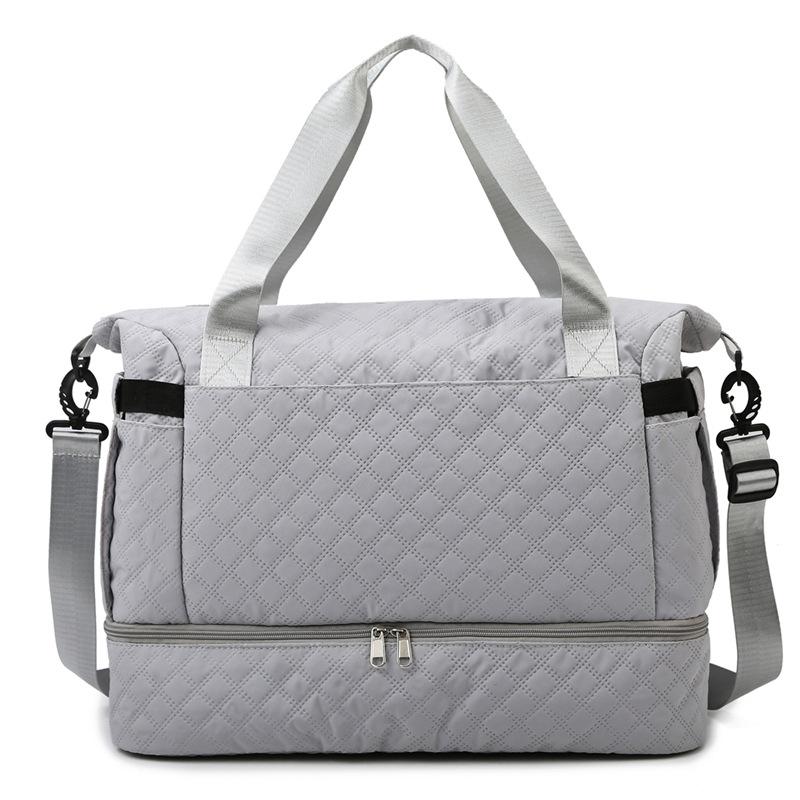 New oblique span fitness bag independent shoe compartment dry and wet separation yoga bag short business trip travel bag