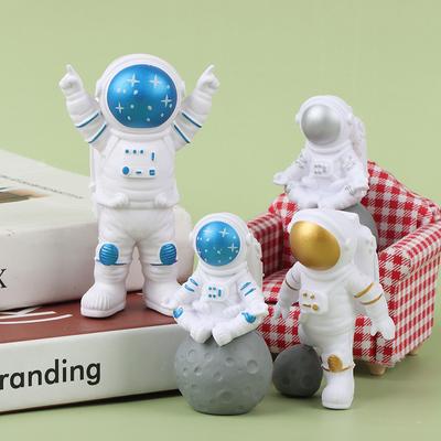3pcs espaço foguete astronauta feliz aniversário letras decorativas bolo toppers