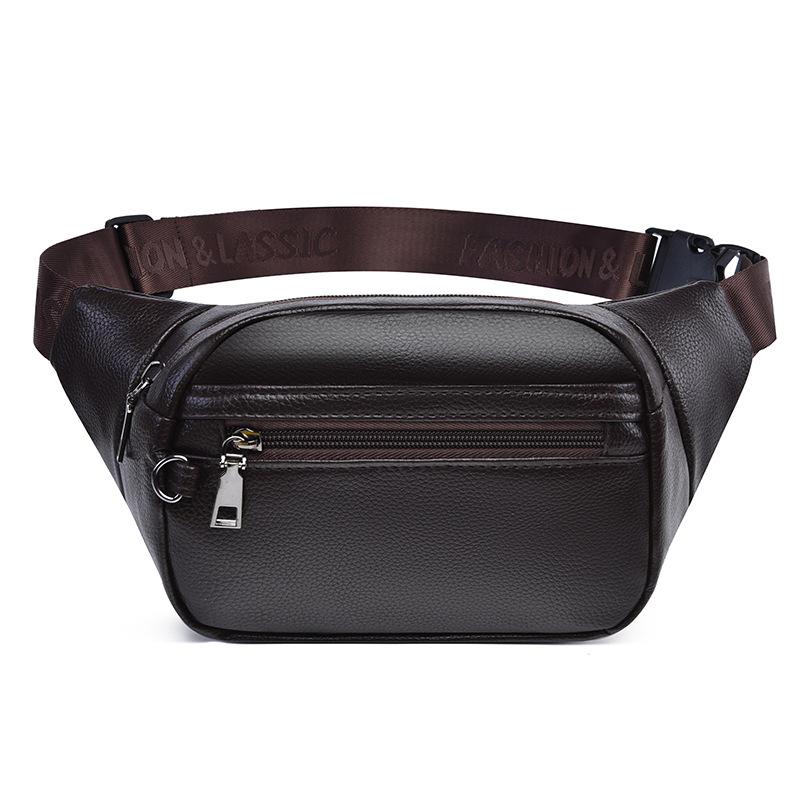 

Новый стиль, Много отделений, Модная ПУ кожа, Рюкзак для поездок на работу, Женская поясная сумка, Большая вместимость, Высококлассное ощущение, Простая сумка кросс-боди темно-коричневого