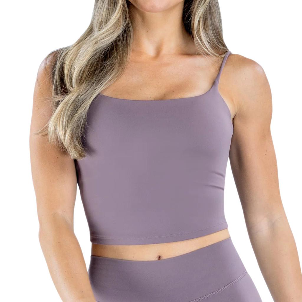 Womens Yoga Tank Top With Doublesided Fleece For Workout And Outdoor Running