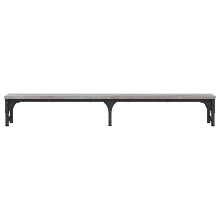 VidaXL Monitor Stand, Screen Riser with Adjustable Feet, Computer Stand with Office Interior Storage, 834013