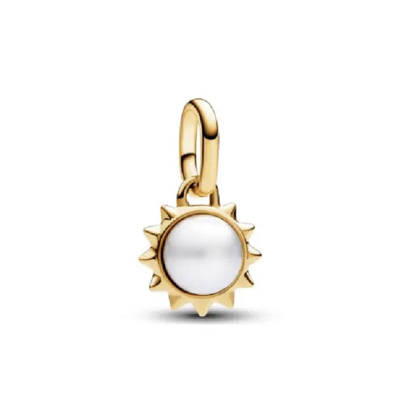 Nowa Europejska Seria Me Miedziany Złoty Słoń, Ząb Wisiorek Odpowiedni Do Małego Otworu Bransoletka Me Akcesoria DIY Biżuteria Charms