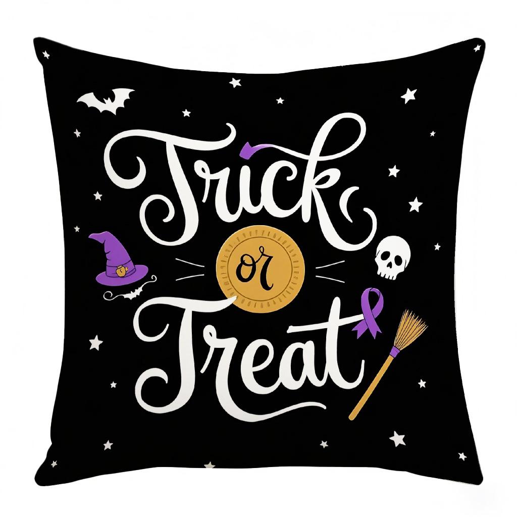 

Горячая Хэллоуинская Серия Односторонняя Современная Наволочка с Принтом Диван Гостиная Украшение Наволочка 45 * 45 (excluding core)