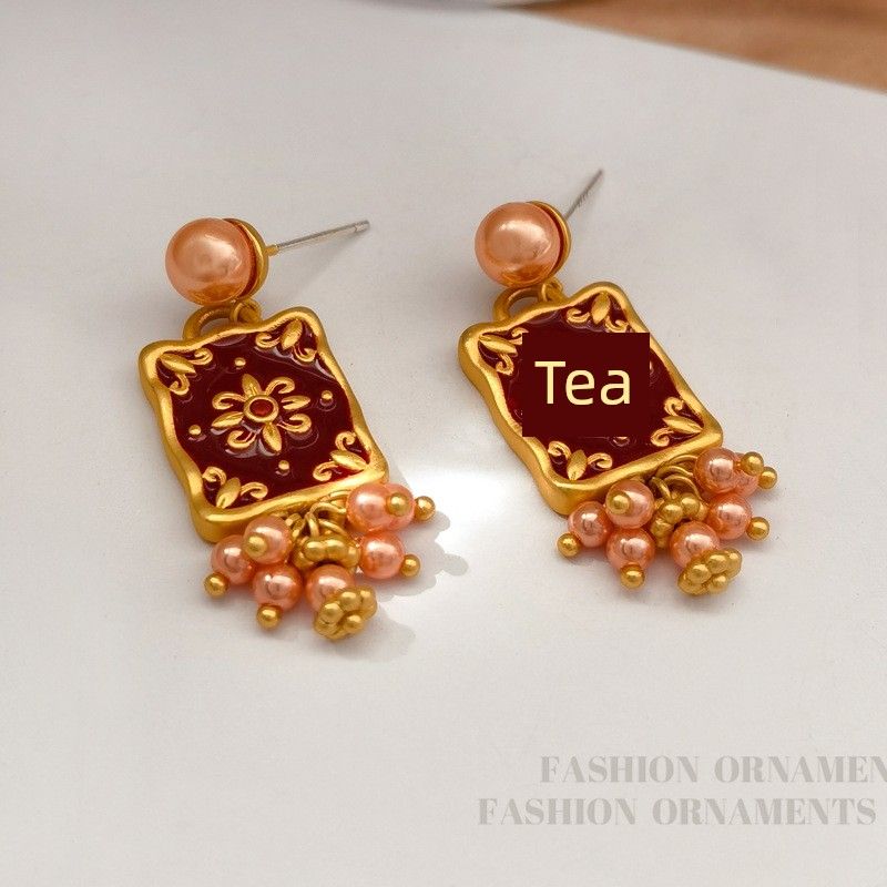 Welfare Fancy Accessible Luxury Spring/Summer New Arrival Earrings Necklace Fashion Elegant Vintage Earrings Trendy Niche Accessories