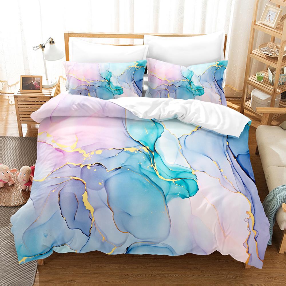 Pink Crystal Butterfly Bedding Set 3D Print Duvet Cover Pillowcase Breathable Wrinkle-Free For Bedroom Decor