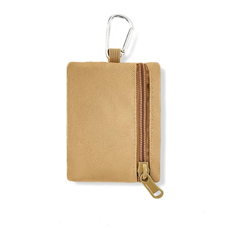 Outdoor Tactical Mini Coin & Key Canvas Pouch with Zipper