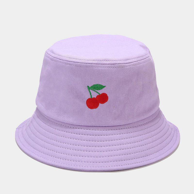 Panama Bucket Hat Fruit Strawberry Embroidered Fishing Cap Men Women Travel Beach Sun Hats