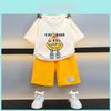 Trendy Summer Boys Clothing Set For Kids Stylish Short Sleeve Outfit With Soft Fabric