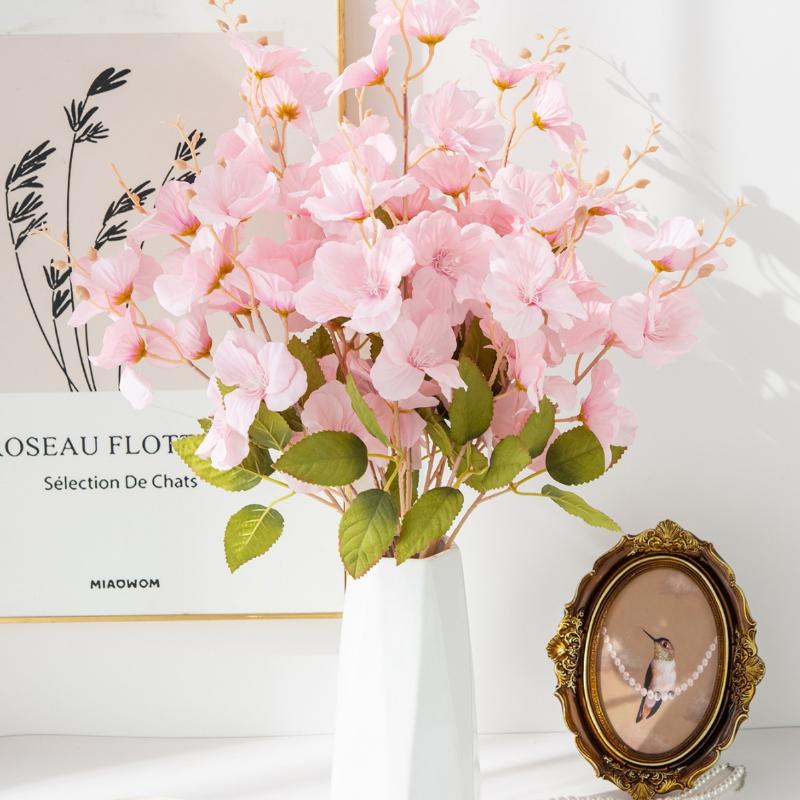 Artificial Flowers Silk Magnolia Outdoor Yard & Garden Wedding Bridal Bouquet Vase For Home Decor Festival Party Wreath Diy Gift
