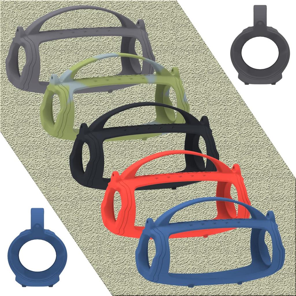 JCHPINE Silicone Cover Case for JBL Charge 5 Portable Bluetooth Speaker, Protective Skin Case for JBL Charge 5 Speaker Accessories (Black Case)