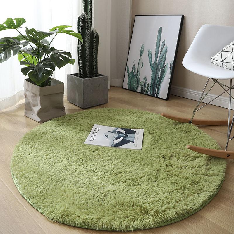 Thicken Round Carpet Living Room Bedroom Cute Room Bedside Carpet Fitness Yoga Carpet Hanging Basket Computer Chair Mat