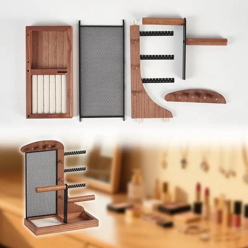 Jewelry Organizer Stand Earring Holder Display Pendants Bracelets Hanging Shelf Props Shopping Mall Dresser Storage Gift Rack