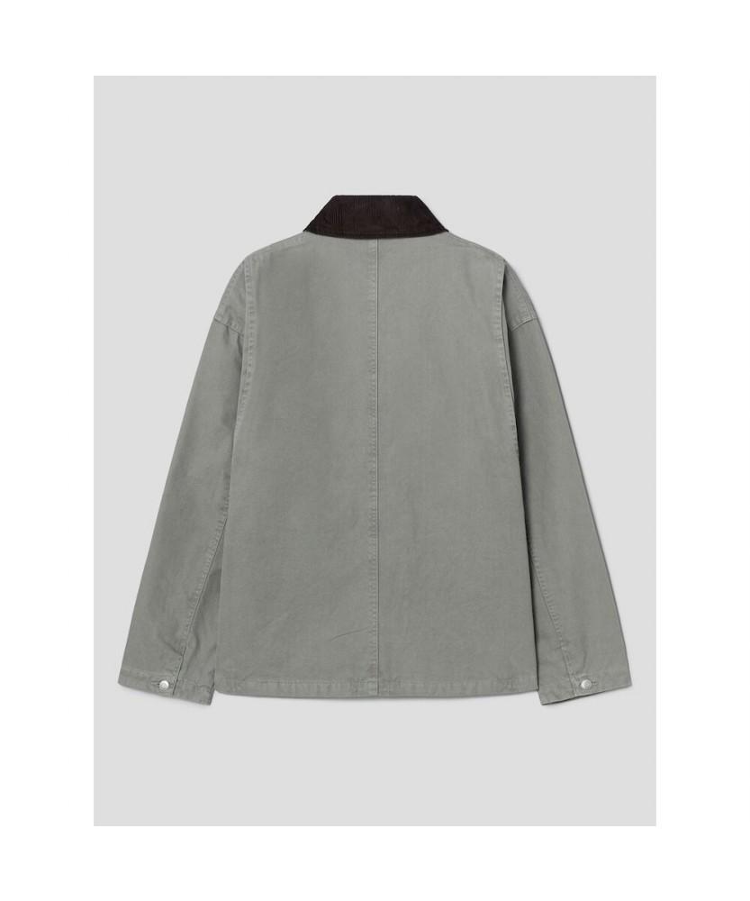 8Seconds Contrast Collar Neck Coverall Jacket Khaki