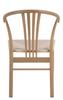 WOODEN CHAIR York bleached oak STRING SEAT jute