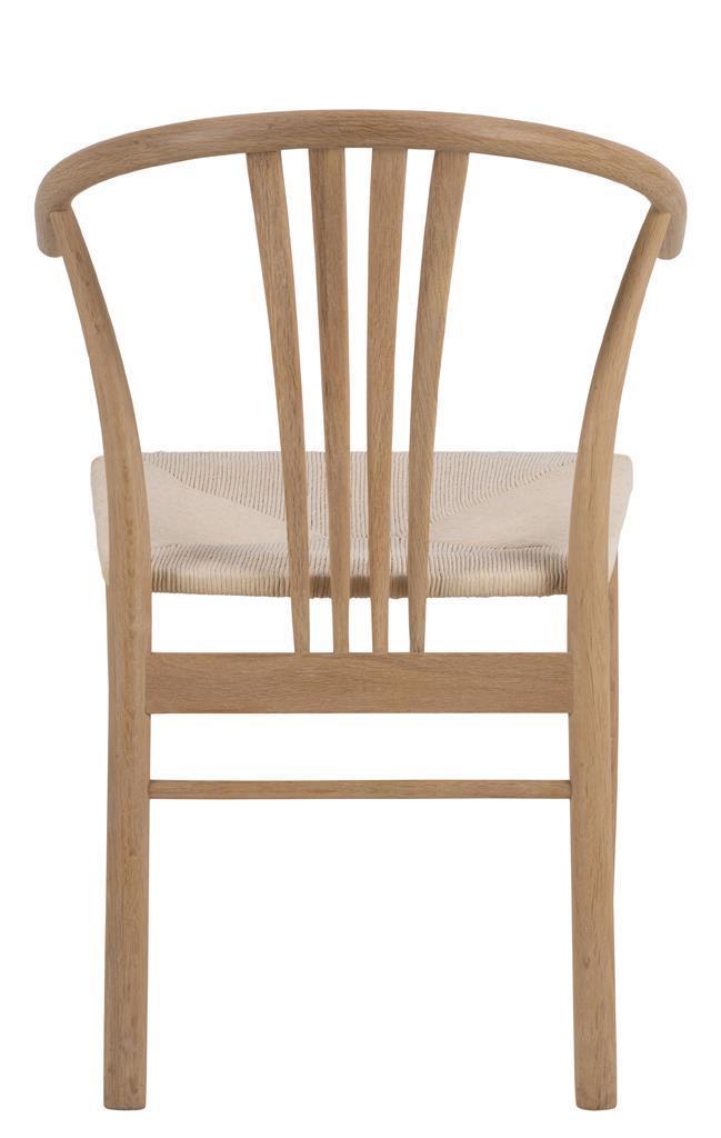 WOODEN CHAIR York bleached oak STRING SEAT jute