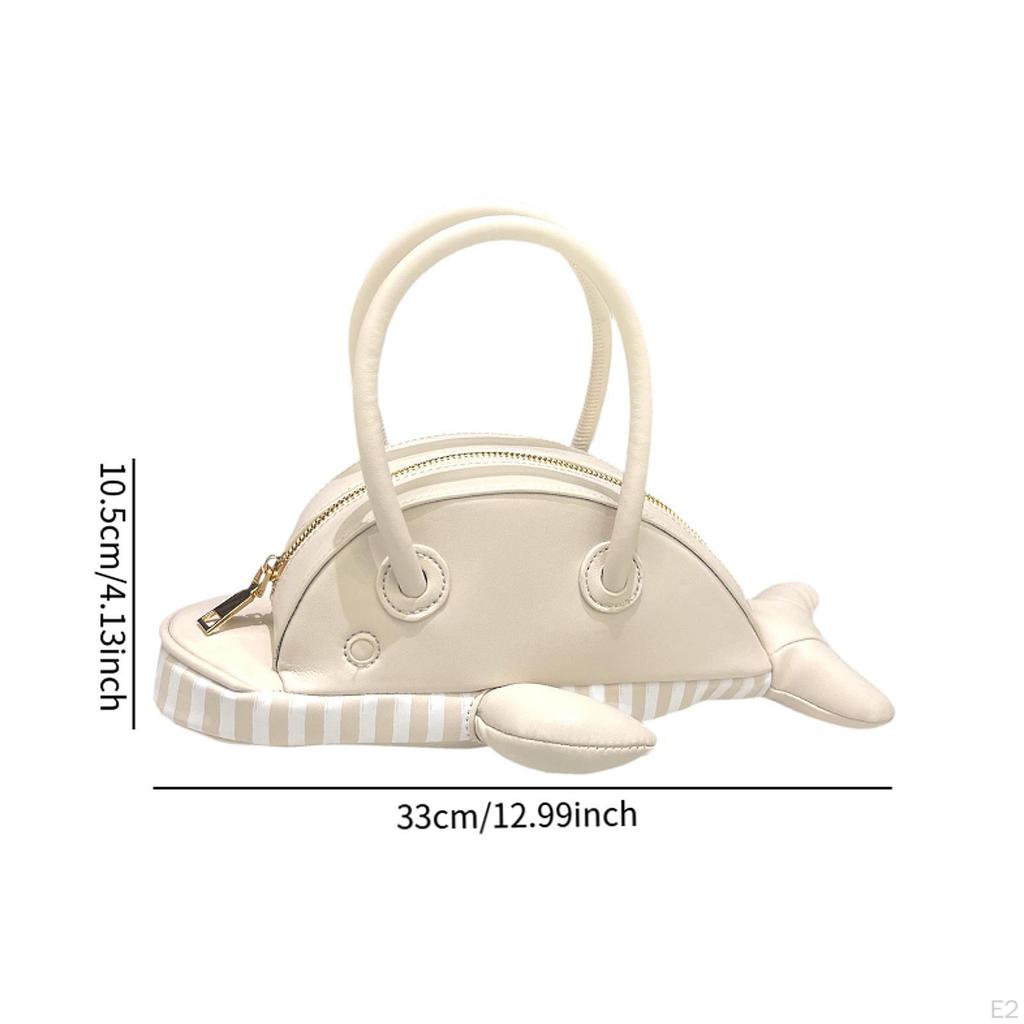 Small Tote Bag Lightweight Zipper Closure Trendy Cute Comfortable Animal Handbag