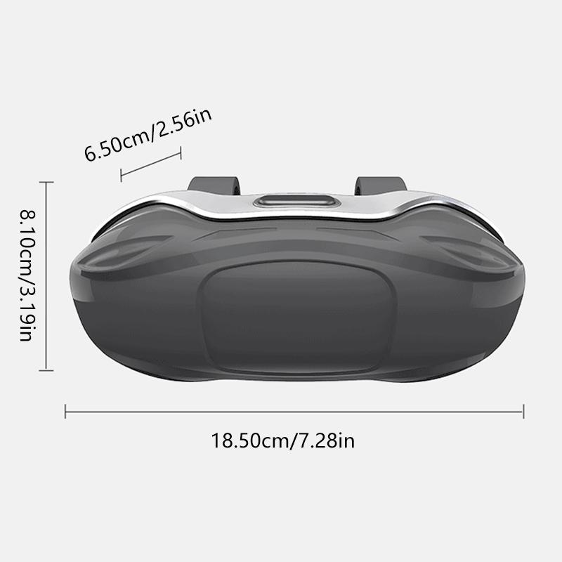 SEAMETAL Car Glasses Case Portable Press Switch Car Sun Visor Sunglasses Holder ABS With Flocking Lining Glasses Box Universal
