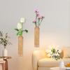 2/4 Pcs Wooden Wall Vase Modern Wall Mounted Vase Hanging Decorative Wood Wall Planter for Faux Plant Dried Flowers Home Decor