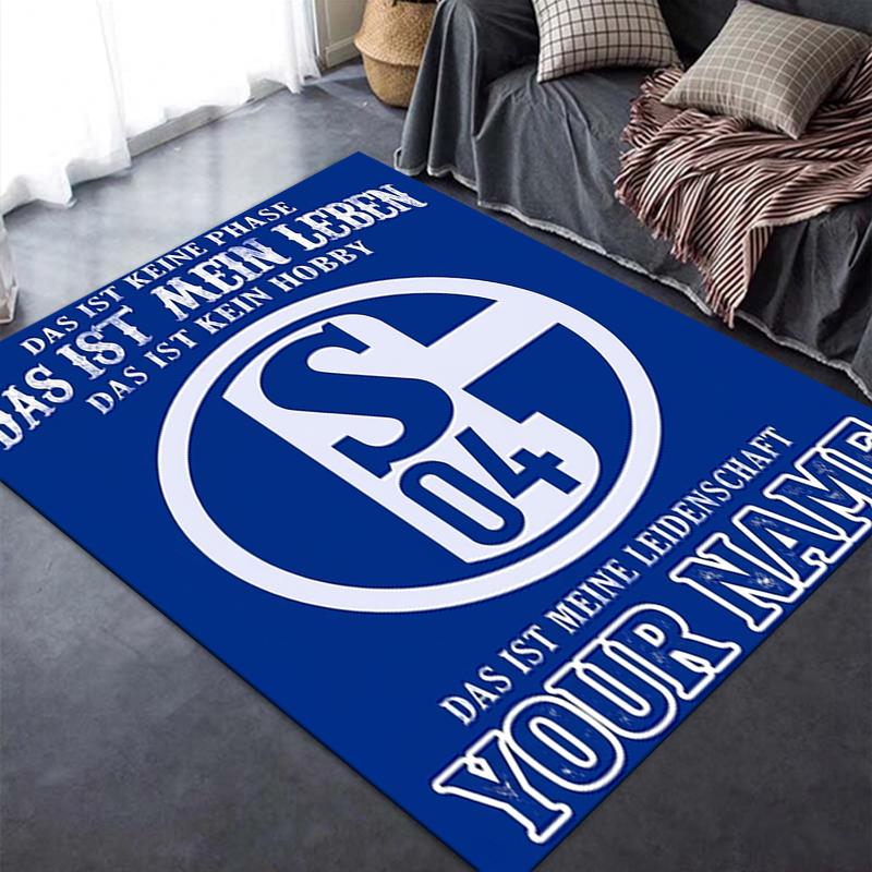 Custom Name FC Schalke 04(1) Carpet Rug for Living Room Bedroom Home Sofa Decoration,Kids play Non-slip Floor Mat