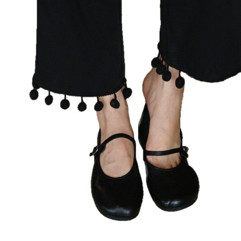 Retro Mary Jane shoes, shallow commuting flat-soled single shoes, soft soles, not tired feet, ballet single shoes