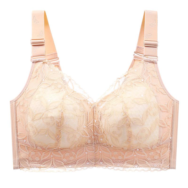 

Тонкий бюстгальтер без косточек, бюстгальтер большого размера, женский регулируемый бюстгальтер, бюстгальтер полной чашки, собирающий бюстгальтер, бюстгальтер-аксессуар 34/75E бежевый