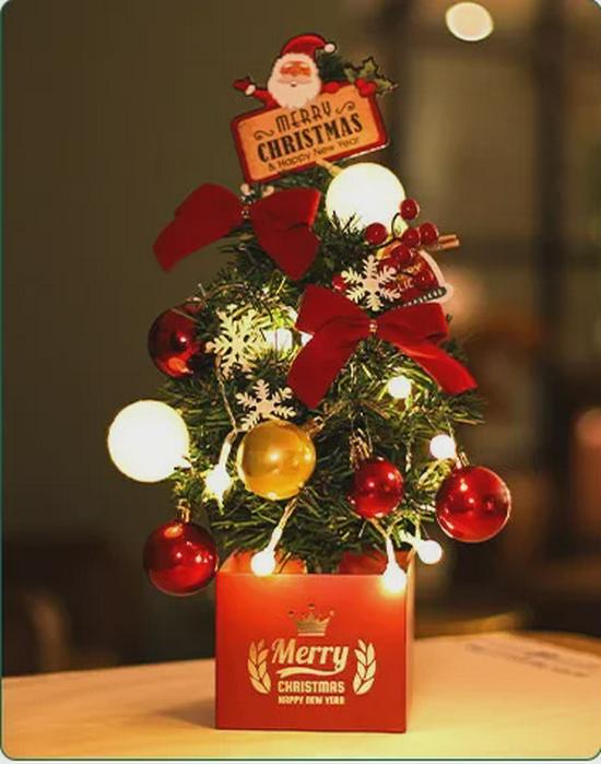 

Mini Encrypted Christmas Tree Set: 45CM Desktop Decorations