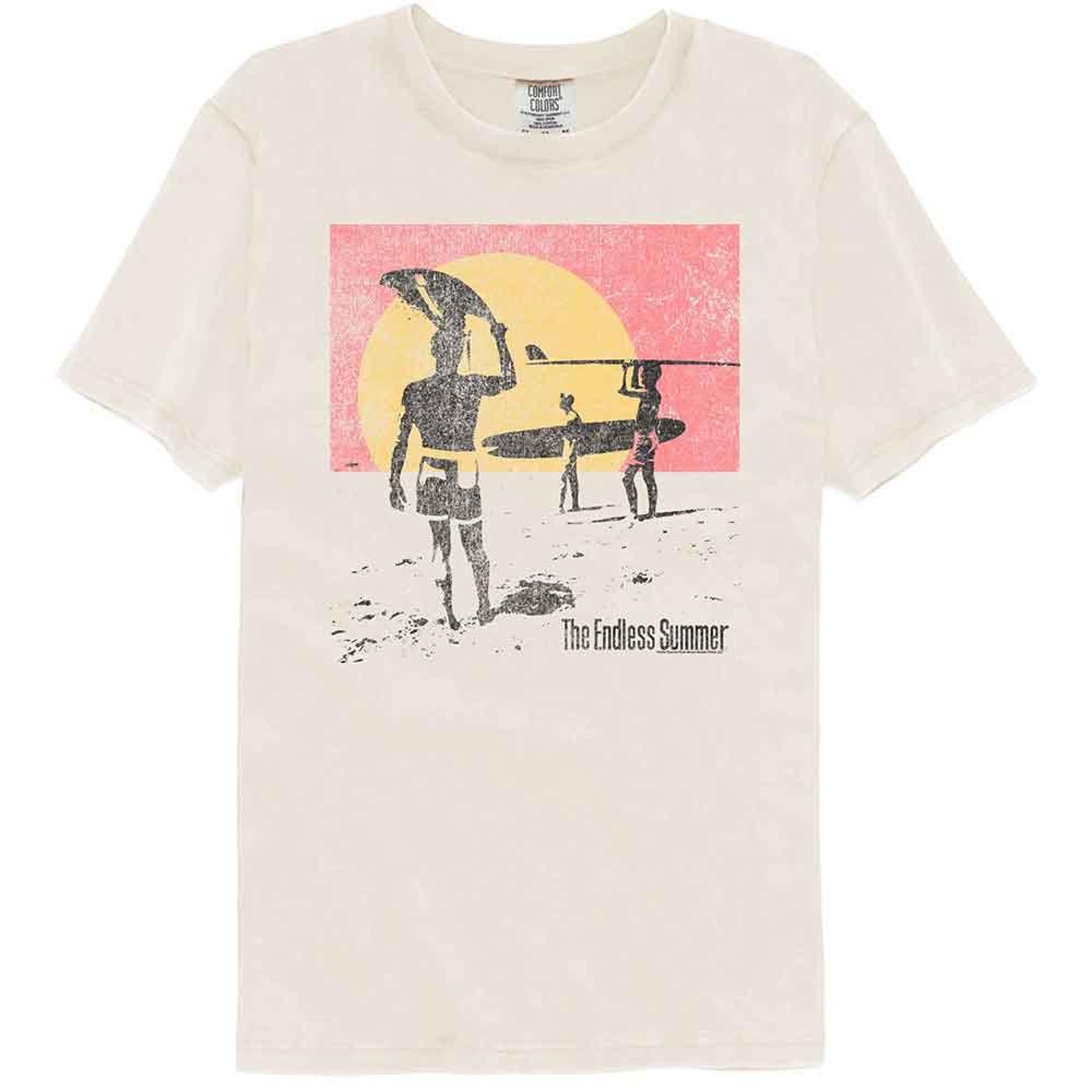 Bruce Brown Films Endless Distressed Ivory Comfort Colors T-Shirt XL