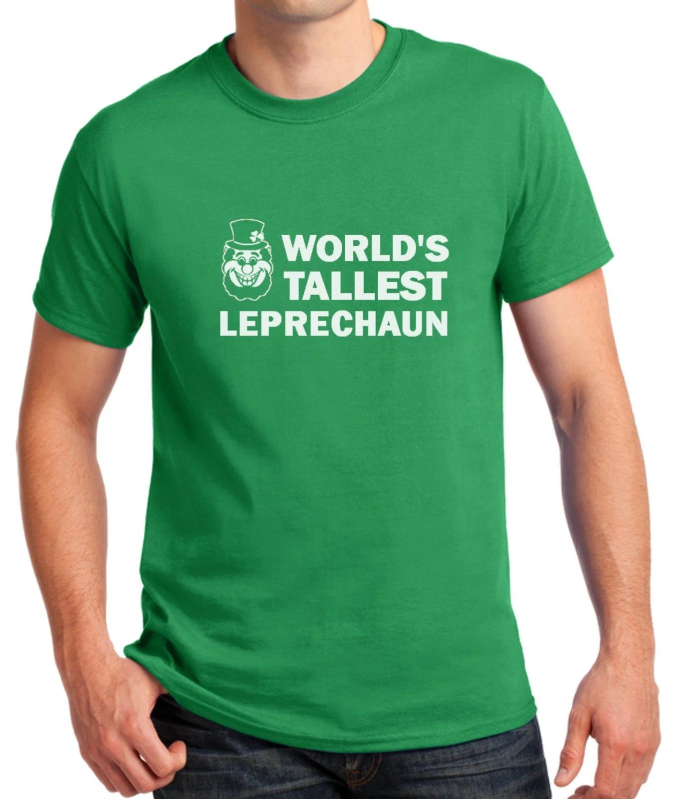 World’s Tallest Leprechaun T-Shirt, St. Patrick’s Day, Funny Irish Tee Men XL