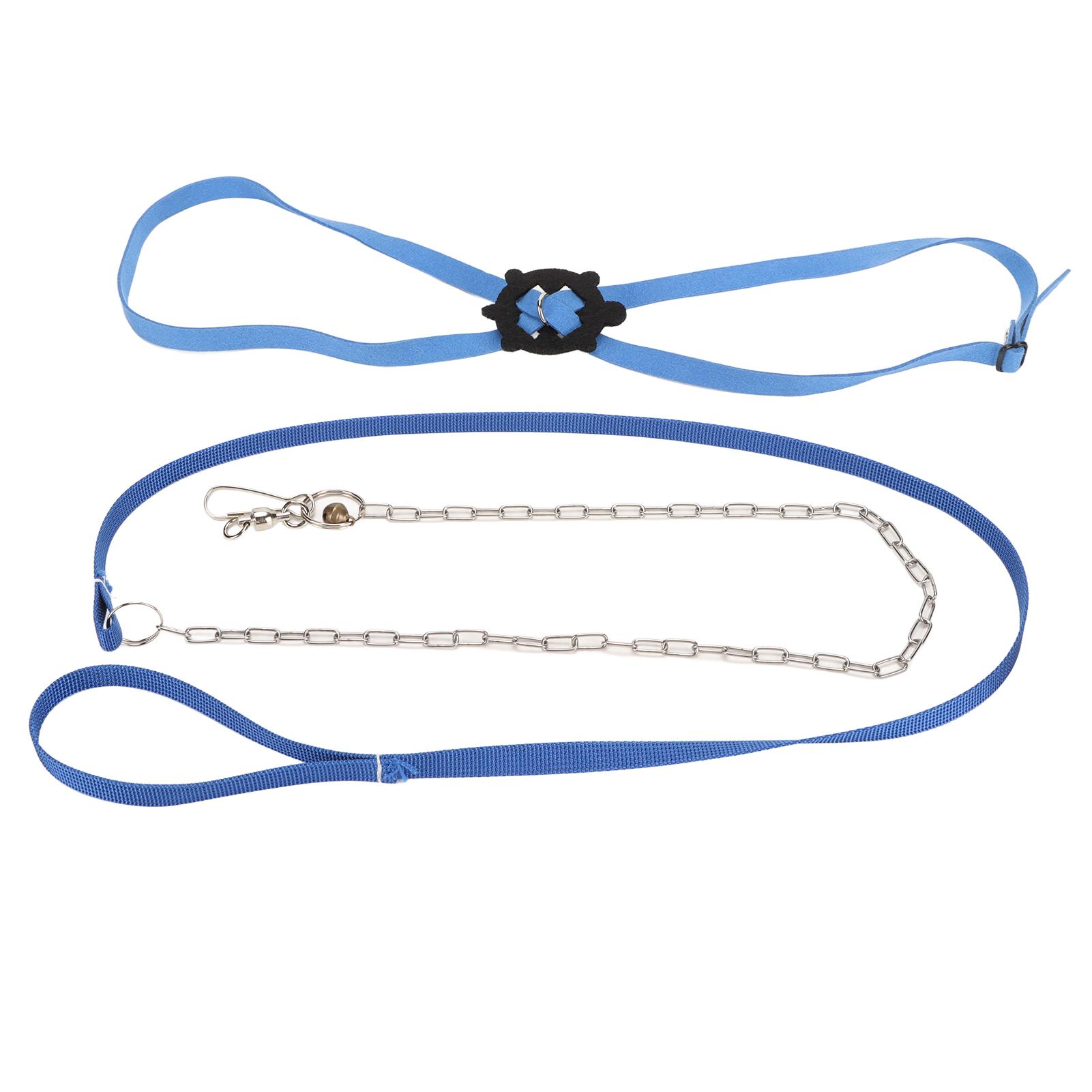 

Шлейка для черепахи с поводком, регулируемая, приятная к коже, шлейка для питомца, поводок для рептилии для улицы, черный, L L синий