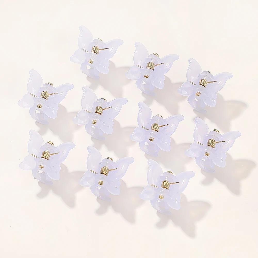 10/20/30Pcs New Colorful Butterfly Mini Hair Clip Claw Grip Barrettes Clamps Girls Hairpin Claw Clip Hair Styling Accessories